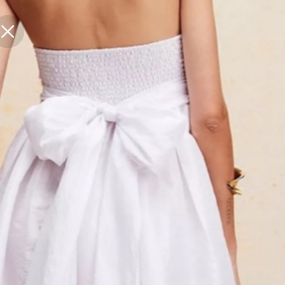 Free People Jade Jumpsuit Ivory Sz S Wide Leg Waist Tie Halter Vacation Resort - Picture 3 of 16